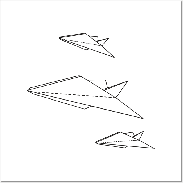 Give it a high fly folded paper airplane Wall Art by bloomroge